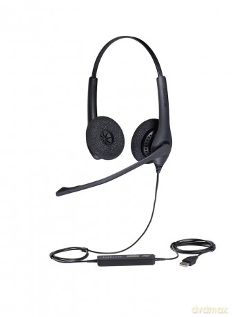 Jabra Biz 1500 Duo Usb Usb Binaural Head-Band Black Headset - Headsets