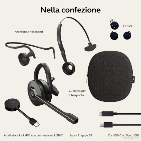 Jabra Engage55 Ms Convertible Usb-C