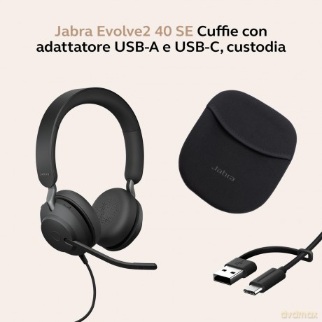 Jabra Evolve2 40 Se Usb C/A Uc Stereo
