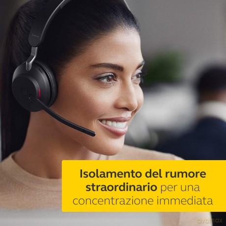 Jabra Evolve2 65 Stereo Uc + Link 380 Usb-C, Schwa