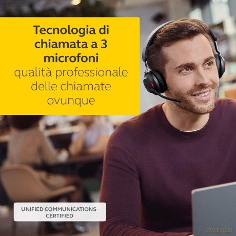 Jabra Evolve2 65 Stereo Uc + Link 380 Usb-C, Schwa