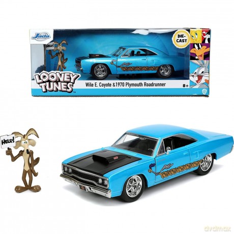JADA Looney Tunes Willy il Coyote Runner Plymouth Scala 1:24