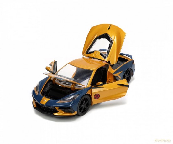 JADA X-Men Wolverine Chevy Corvette Die-Cast Scala 1:24