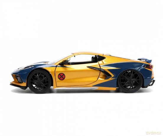 JADA X-Men Wolverine Chevy Corvette Die-Cast Scala 1:24