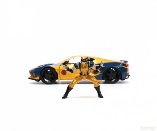 JADA X-Men Wolverine Chevy Corvette Die-Cast Scala 1:24