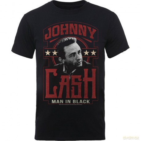 Johnny Cash Men's Tee: Man In Black (X-Large)