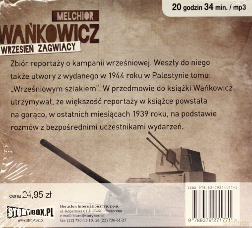 Wrzesień żagwiązcy - Melchior Wańkowicz (digipack) [AUDIOBOOK] [CD-MP3]