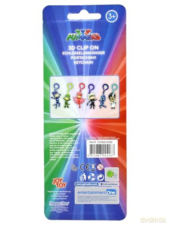 Joy Toy - Pj Masks Superpigiamini 3d Pvc Brelok/Clip On 6 Cm,, 1