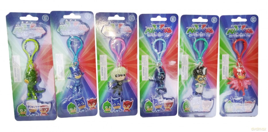 Joy Toy - Pj Masks Superpigiamini 3d Pvc Brelok/Clip On 6 Cm,, 1