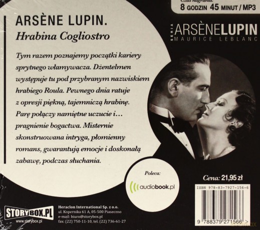 Arsene Lupin. Hrabina Cogliostro - Maurice Leblanc (digipack) [AUDIOBOOK] [CD-MP3]