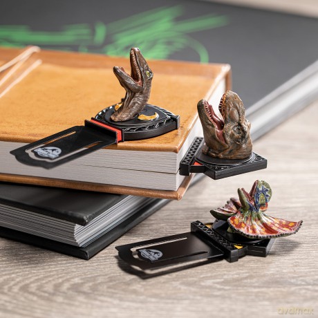 Jurassic Park Lesezeichen 4er-Set Dinosaurier