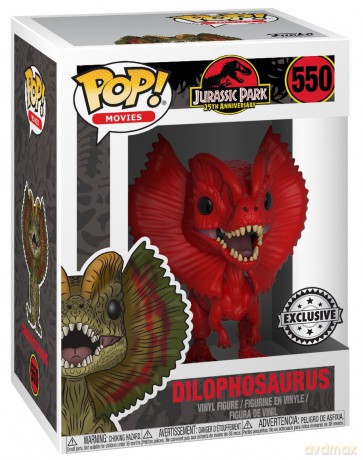 Jurassic Park: Funko Pop! Movies - 25th Anniversary - Dilophosaurus (Vinyl Figure 550)