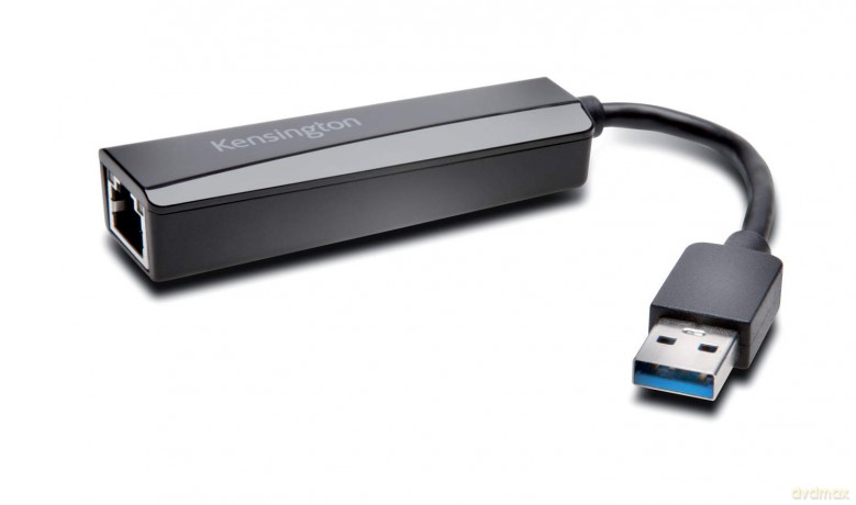 Kensington Ua3000e Usb 3.0 Fast Ethernet Adapter - Black