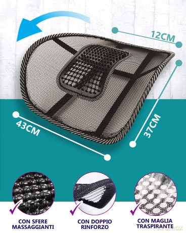 Kit Da 2 Pezzi Cuscino Lombare