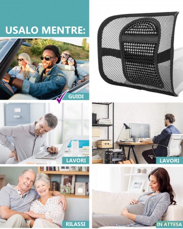 Kit Da 2 Pezzi Cuscino Lombare