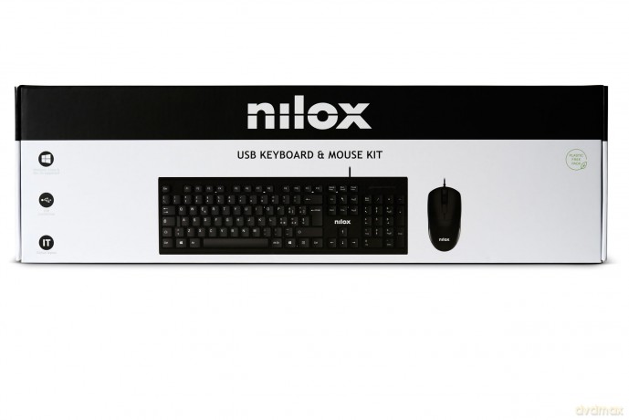 Kit Keyboard + Mouse Usb Black