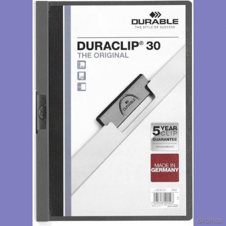 Klemmappe Duraclip 3mm D-Grau