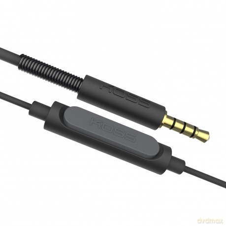 Koss Cuffie Kph30ik | In-Line Microfono E Telecomando | Leggero | Deep Bass | Grigio Scuro
