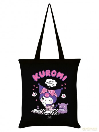 Kuromi (Just Chilling) Black Tote Bag