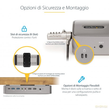Kvm Docking Station Usb-C