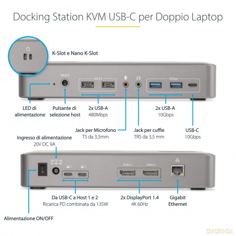 Kvm Docking Station Usb-C