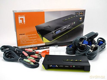 Kvm Switch Desktop 4 Usb - Vga Aud