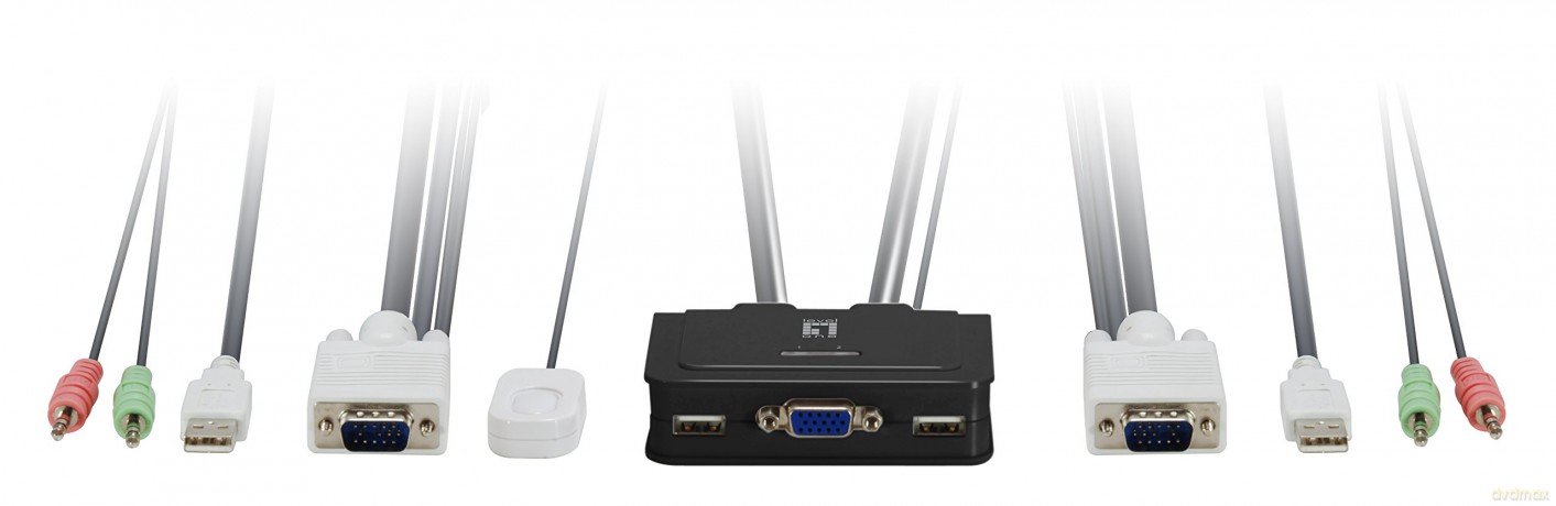 Kvm Switch Vga-Usb-Twoway Audio