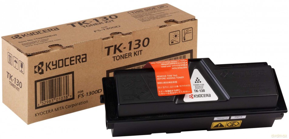 Kyocera Laser Toner Cartridge Page Life 7200pp Black Ref Tk-130 875703