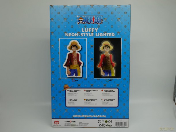 Lampada da Muro One Piece Monkey D.Luffy