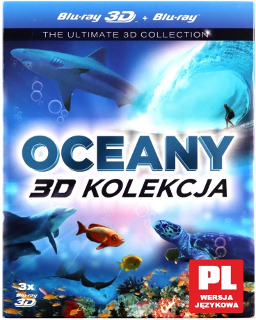 Oceany - kolekcja 3D: Wspaniały ocean / Ogromne fale Tahiti / Perła oceanów [3xBlu-Ray 3D]
