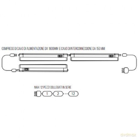 Lampada Led 7w-230v Lungh.516 Mm
