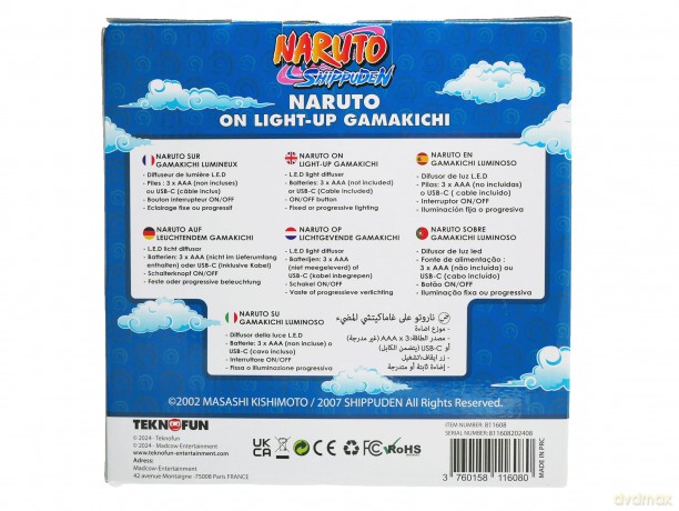Lampada Naruto Gama
