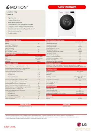 Lav 9kg A 1400rpm Direct Drive