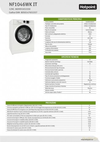Lav Std 10kg A Bianco 1400 Rpm