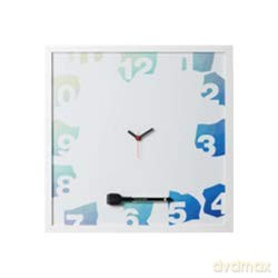 Lavagna Con Orologio Magnet. 40x40