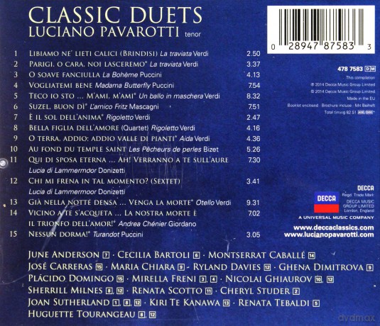 Luciano Pavarotti: Classic Duets [CD]