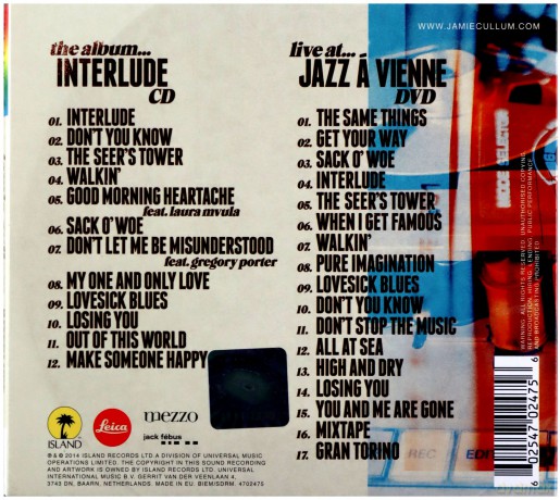 Jamie Cullum: Interlude (Deluxe) (Limited Edition) [CD]+[DVD]