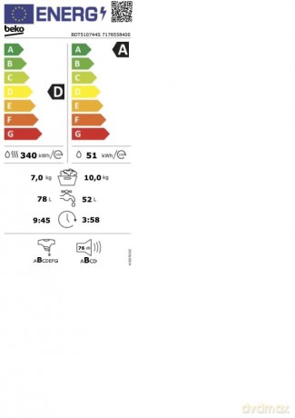 Lavasc Std Bdt510744s 10/7kg D/A
