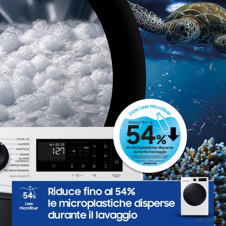 Lavasc. 9+6 Kg Wifi Vapore