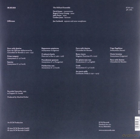 Jan Garbarek: Officium [2xWinyl]