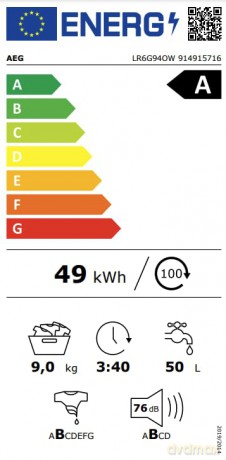 Lavat 9kg Lr6g94ow A 1400