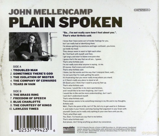 John Mellencamp: Plain Spoken [CD]