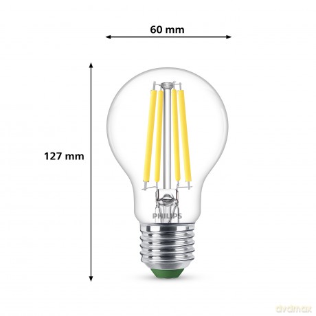Led Goccia Vetro Filam 60w E27
