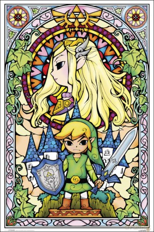 Legend Of Zelda Poster Pack Stained Glass 61 X 91 Cm