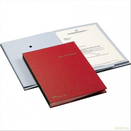 Libro Firma 18 Intercalari Rosso