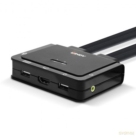 Lindy 2 Port Hdmi 18g, Usb Type C Cable Kvm Switch