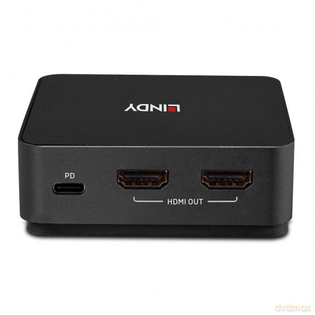 Lindy 2 Port Type C,Dual Hdmi 4k60 Kvm Switch