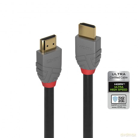 Lindy Hdmi Kabel Ultra High Speed 2m, Anthra Line