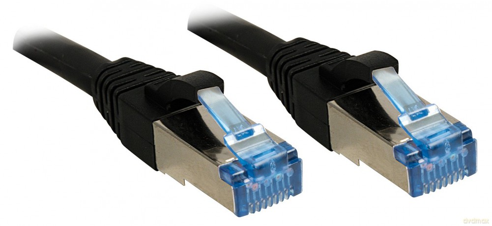 Lindy Patchkabel Cat6a S/Ftp Pimf Lsoh Schwarz 3.0