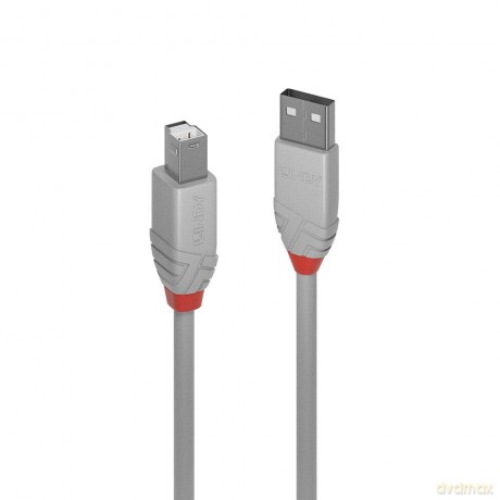 Lindy Usb 2.0 Kabel Typ A/B Anthra Line M/M 0.5m